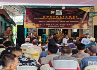 Forum Pemuda Bengkulu Tengah Gelar Sosialisasi Pasca Pilkada 2024