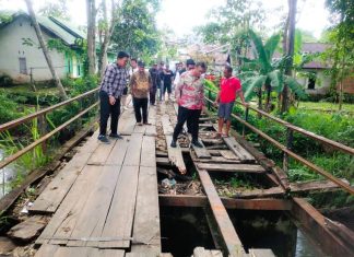 Jembatan Sidodadi Rusak Parah, DPRD Kabupaten Kepahiang Gelar Sidak