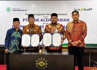 Bank Aceh dan Muhammadiyah Jalin Kerja Sama Layanan Keuangan