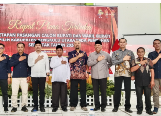 KPU Bengkulu Utara Tetapkan Arie-Sumarno sebagai Bupati dan Wakil Bupati Terpilih