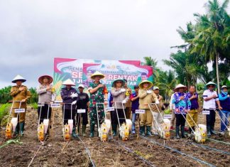 Kapolda Bengkulu Launching Penanaman Jagung Serentak 1 Juta Hektar di Desa Riak Siabun
