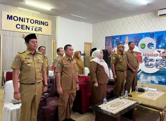 Pj Wali Kota Bengkulu Ikuti Rakor Pusda TPID Secara Virtual