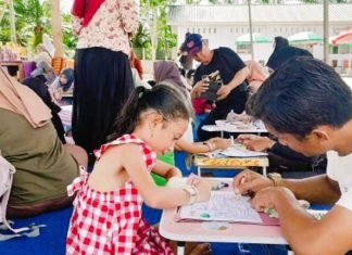 Komunitas Literasi Cendikia Gelar Lomba Mewarnai di Kolam Renang Tirta Amerta Bengkulu