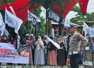 Aksi Bela Palestina oleh Komunitas Bengkulu Peduli Palestina