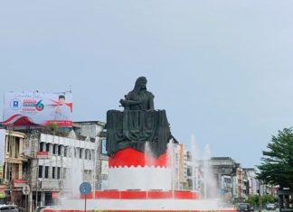 Kado Spesial 306 Tahun Kota Bengkulu, Walikota Sulap Bundaran Fatmawati Jadi Indah dan Ikonik