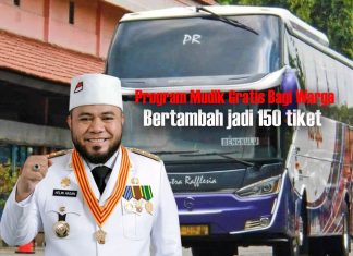 Yuk Mudik! Gubernur Tambah Kouta Mudik Gratis jadi 150 Tiket Loh