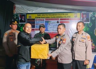 Jelang Idul Fitri 1446 H, Bupati Gusnan Mulyadi Tinjau Kesiapan Pengamanan di Bengkulu Selatan