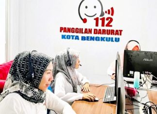 Pemkot Bengkulu Siagakan Panggilan Darurat Call Center 112 Selama Libur Lebaran