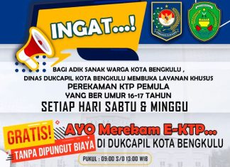 Pemkot Kini Buka Layanan Perekaman KTP di Hari Libur, Silahkan Merapat Dijamin Gratisssss!