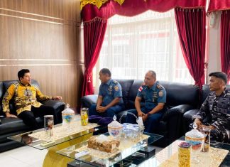 Bupati Bengkulu Utara Terima Kunjungan Paspotmar Lanal Bengkulu, Bahas Ketahanan Pangan dan Distribusi Hasil Bumi Pulau Enggano