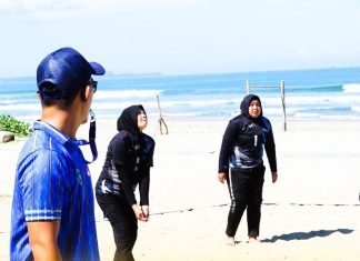 Dukung Sport Tourism, Dinas PUPR Kota Bengkulu Ikut Serta dalam Voli Pantai Wali Kota Cup 2025
