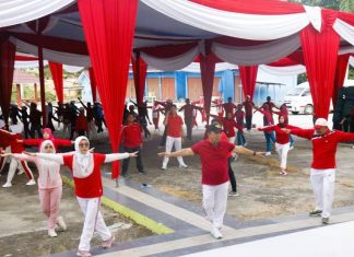 Lomba Senam Germas Meriahkan HUT ke-22 Kabupaten Seluma