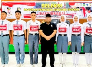 Seleksi Paskibraka Provinsi Bengkulu 2025 Resmi Ditutup, Enam Siswa Lolos ke Tingkat Nasional
