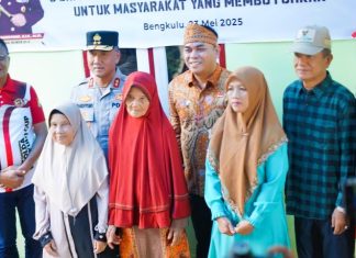 Besarnya Kepedulian, Wabup Hadiri Peresmian Rumah Bantuan dari Polda Bengkulu