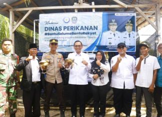 Bupati Seluma Resmikan Program Ketahanan Pangan Budidaya Kepiting Bakau di Desa Kungkai Baru