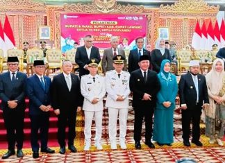 Gubernur Bengkulu Hadiri Pelantikan Bupati Empat Lawang