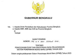 Gubernur Bengkulu Tegaskan Tidak Ada Suap dalam Penerimaan Siswa Baru