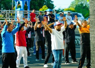 Perkuat Sinergi, Gubernur Bengkulu Ikuti Senam Sehat Bersama Forkopimda dan Instansi Vertikal