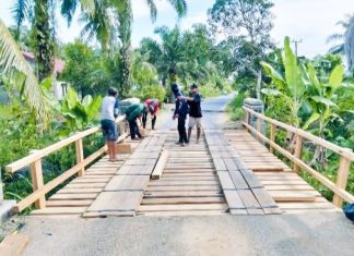 Jembatan Desa Sumber Makmur Selesai Diperbaiki, Warga Kini Bisa Melintas dengan Aman