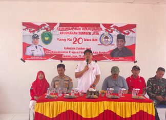 Wali Kota Dedy Wahyudi Hadiri HUT ke-20 Kelurahan Sumber Jaya Bengkulu