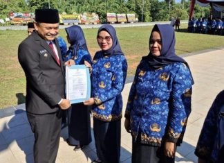 Bupati Bengkulu Tengah Lantik 560 PPPK, Minta Fokus Bekerja dan Hindari Gadaikan SK