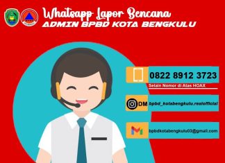 BPBD Kota Bengkulu Buka Layanan Darurat 24 Jam Hadapi Potensi Cuaca Ekstrem