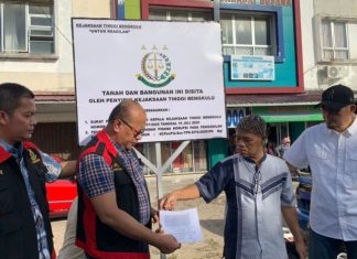 22 Aset Milik Tersangka Kasus Mega Mall Resmi Disita Kejati Bengkulu