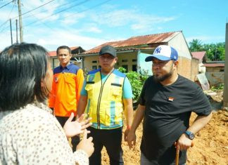 Gubernur Bengkulu Tinjau Pembangunan Rumah Warga Terdampak Gempa di Betungan
