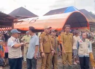 Wabup Bengkulu Tengah Tinjau Langsung Lokasi Kebakaran di Desa Sekayun Mudik