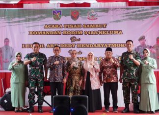 Bupati Seluma Hadiri Pisah Sambut Dandim 0425, Apresiasi Peran TNI Jaga Stabilitas Daerah