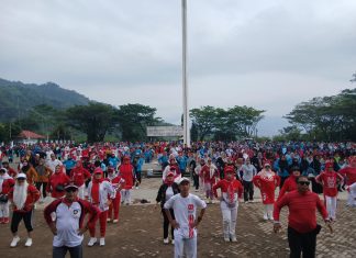 Pemkab Lebong Gelar Jalan Santai dan Senam Gembira Peringati HUT RI Ke-80