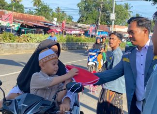 IPNU Bengkulu Bagikan 750 Bendera Merah Putih Sambut HUT ke-80 RI