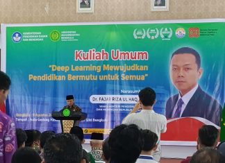 Wamendikdasmen Sampaikan Kuliah Umum di Universitas Muhammadiyah Bengkulu