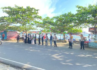 Aksi Bela Palestina di Pantai Panjang Ajak Boikot Produk Terafiliasi Israel