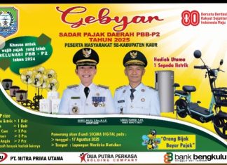 Gebyar Sadar Pajak Daerah Kaur 2025 Hadirkan Sepeda Listrik untuk Wajib Pajak