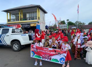 Karnaval TK/PAUD dan Festival Drum Band Meriahkan HUT ke-80 RI di Kepahiang