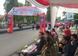 Lomba Gerak Jalan Meriahkan HUT RI ke-80 di Bengkulu Utara