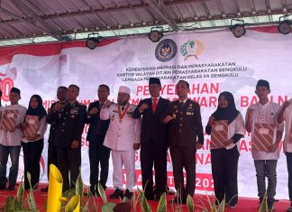 HUT RI ke-80, 100 Narapidana di Bengkulu Bebas Lewat Remisi