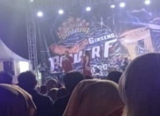Ribuan Warga Padati Konser Dangdut Wings Power F di Seluma