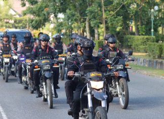 Pastikan Kamtibmas Kondusif Pasca Demo, Kapolda Kalteng Patroli Bersama Forkopimda