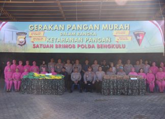 Brimob Polda Bengkulu Gelar Pasar Murah, Kapolda Instruksikan Hingga ke Polsek dan Pospol