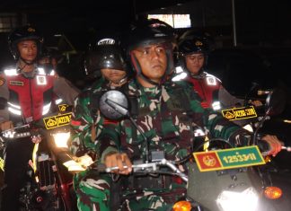 TNI-Polri Gelar Patroli Malam Gabungan Jaga Kondusifitas Kota Bengkulu