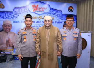 Wujud Peduli Sesama, Humas Polri Berikan Tali Asih Kepada 100 Anak Yatim pada Khatanan HUT Ke-74