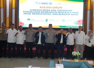 Wakapolda Bengkulu Ajak Mahasiswa Unib Bangun Integritas dan Daya Saing Daerah