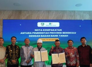 Dukung Program Tiga Juta Rumah, Tanah Terlantar Bengkulu Dikelola Bank Tanah