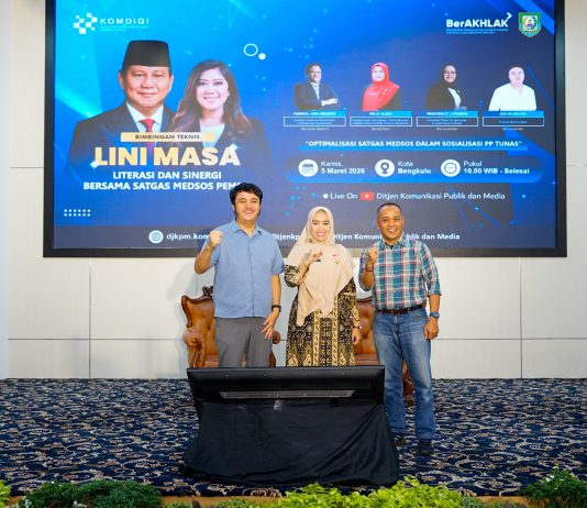 Pemprov Bengkulu dan Komdigi Gelar Bimtek Linimasa untuk Perkuat Literasi Digital Ramah Anak
