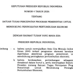 Presiden Prabowo Bentuk Satgas Percepatan Pertumbuhan Ekonomi