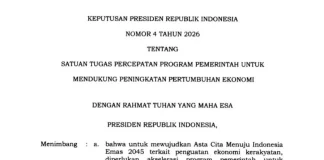 Presiden Prabowo Bentuk Satgas Percepatan Pertumbuhan Ekonomi