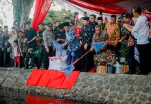 Menteri Agama Lepas Satwa Endemik di Danau Dendam Tak Sudah