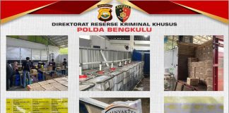 Ditreskrimsus Polda Bengkulu Bongkar Dugaan Pengemasan Ilegal Minyakkita Satu Tersangka Diamankan